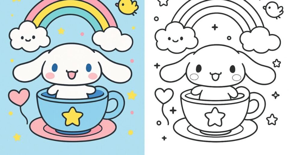 Free Printable Cinnamoroll Coloring Pages for Kids