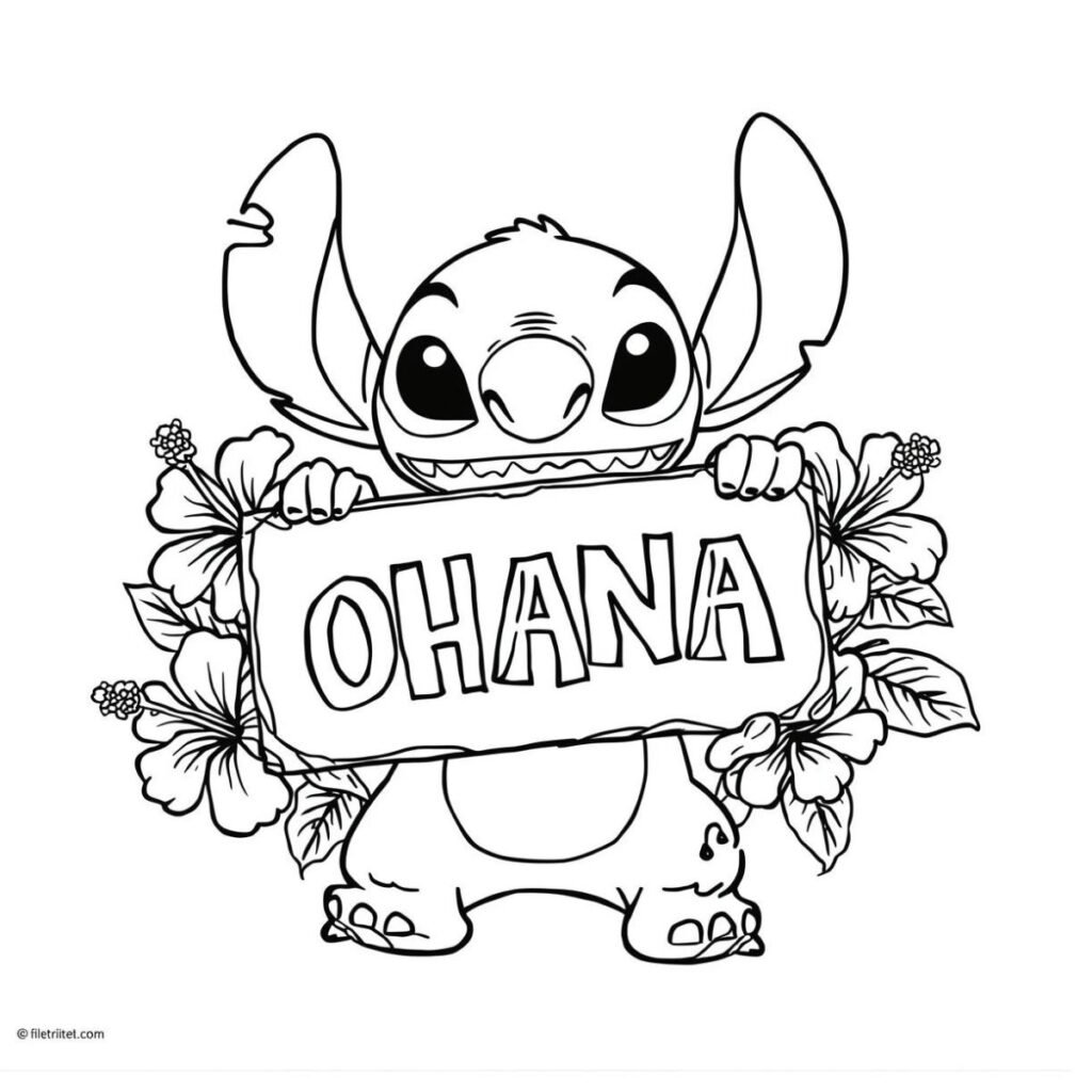 Ohana Stitch Sign