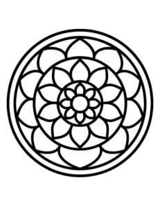 15 Easy Mandala Coloring Pages for Kids and Adults
