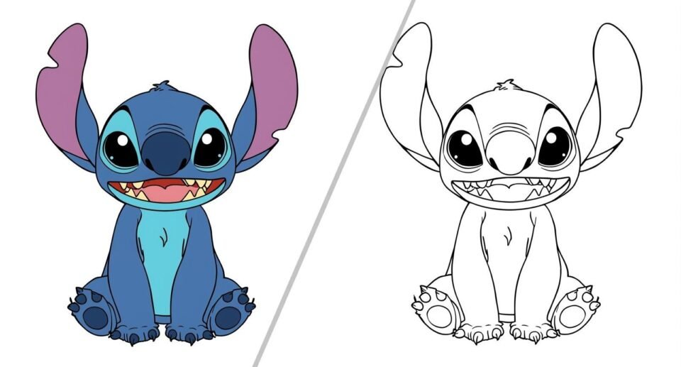 Stitch Coloring Pages