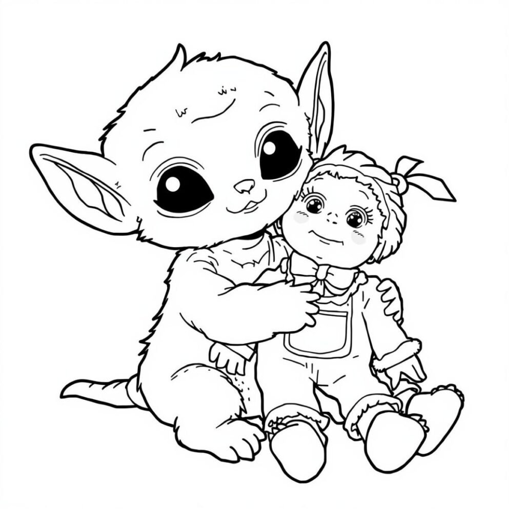 Stitch Holding Scrump Doll