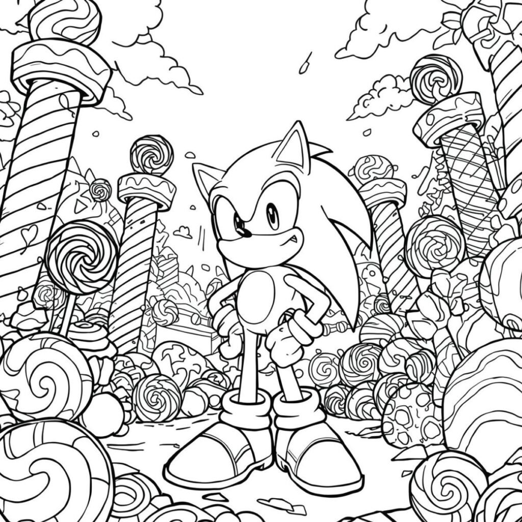 Sonic at Candy Planet