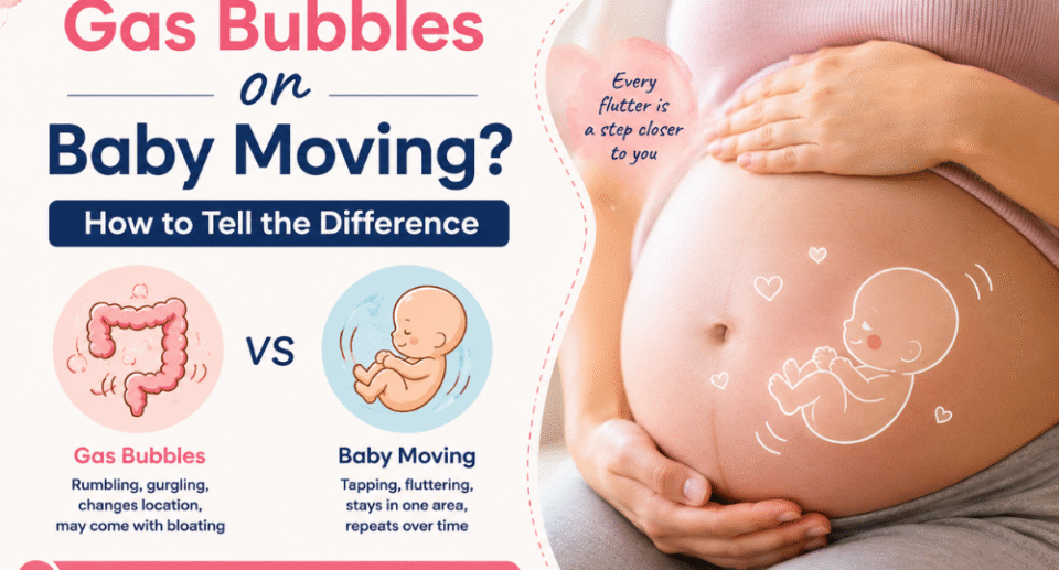 Difference Between Gas Bubbles and Baby Moving: How to Tell the Difference